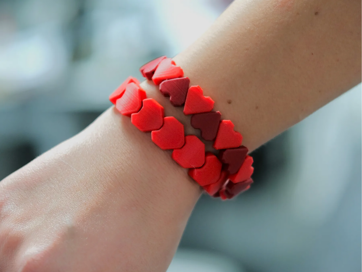 Bracelets en forme de cœur - Bijoux Print