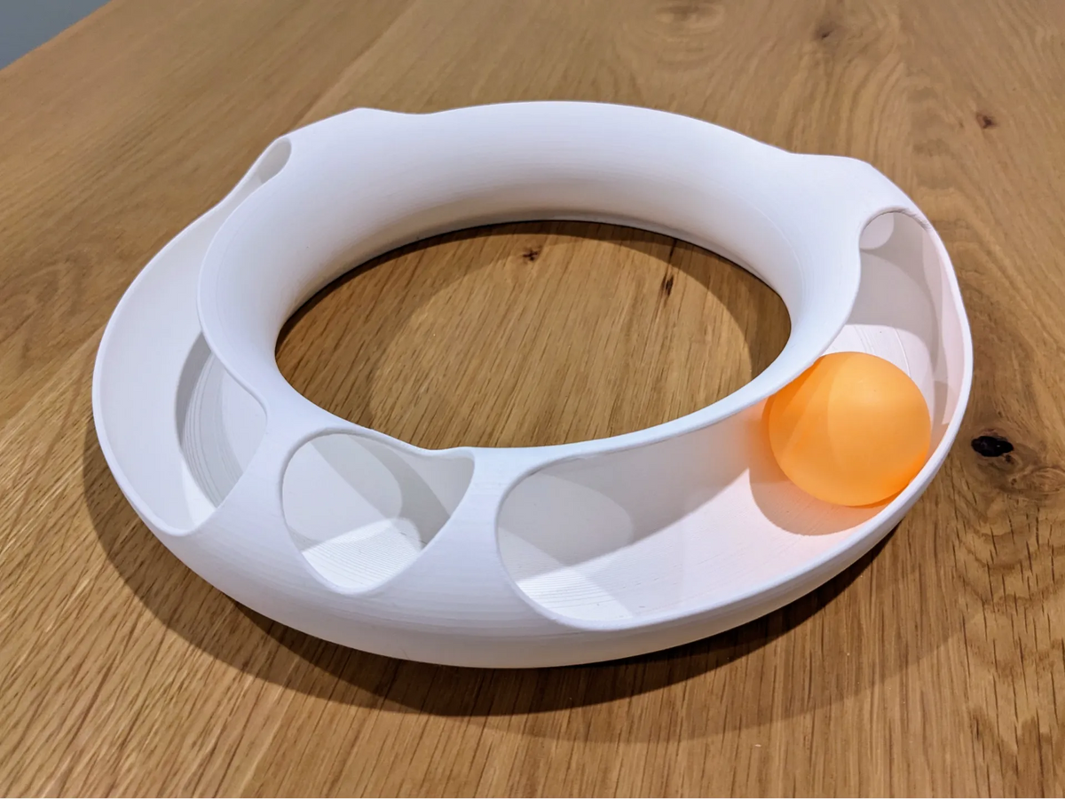 Circuit minimaliste pour chat (balle de ping-pong) - Pet Print