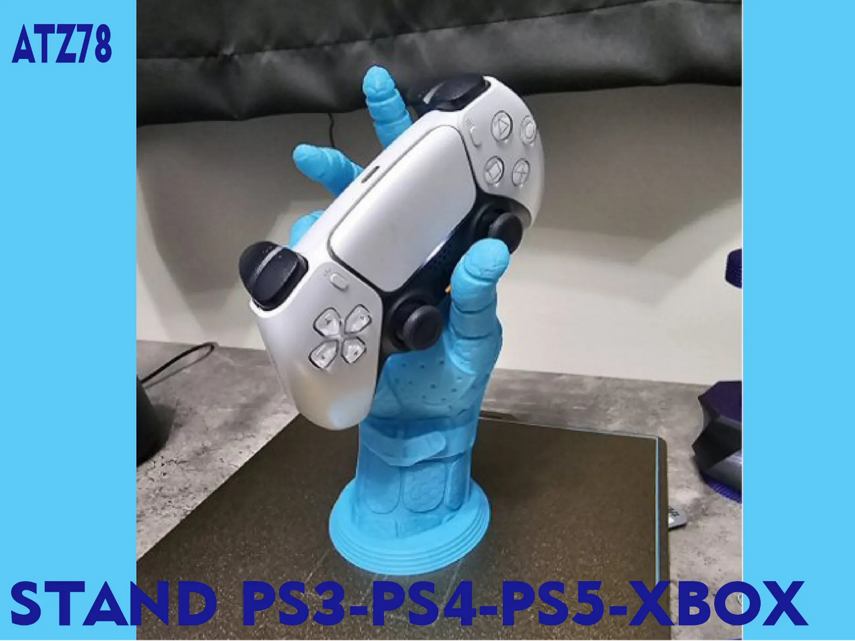 Support ps4-ps5-xbox, la main de john - joystick - support de contrôleur - Tech Print