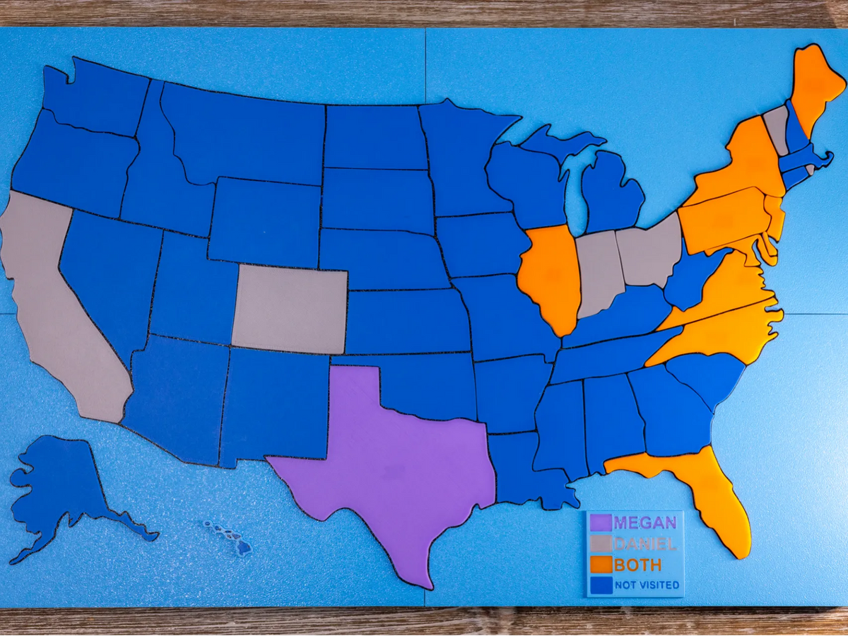 Plan des visites aux USA - Voyage Print