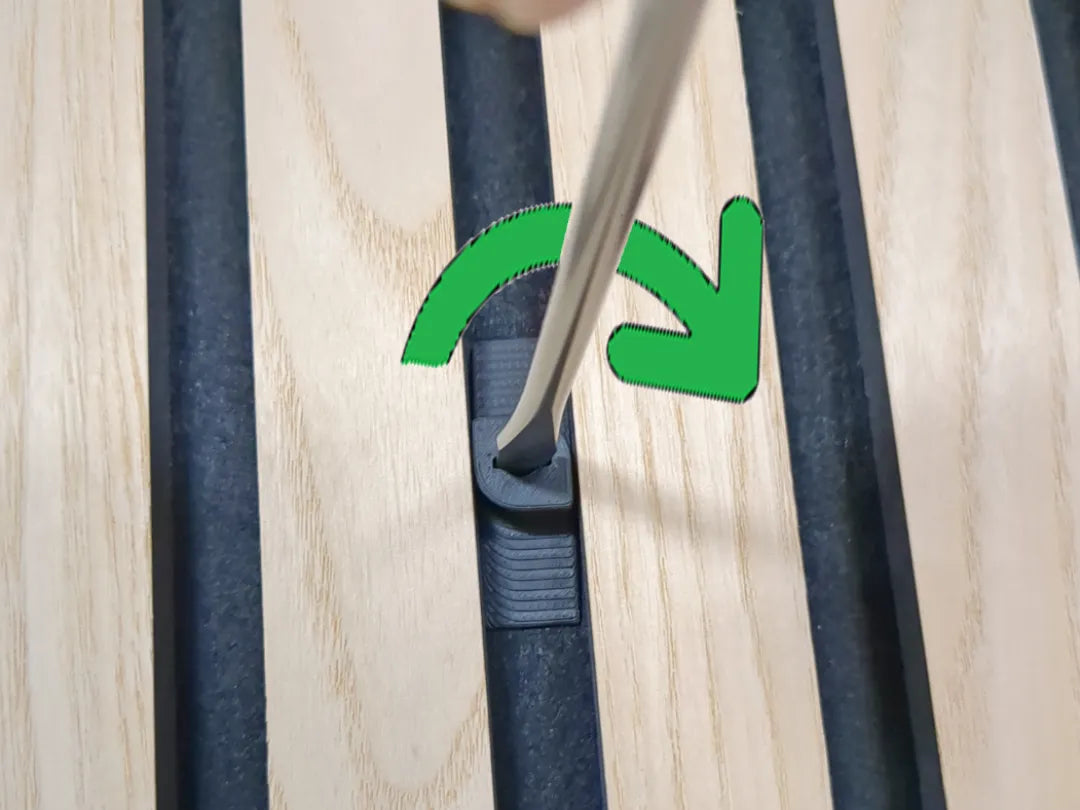 Clip de fixation à verrouillage par torsion pour panneau mural acoustique - Art Print