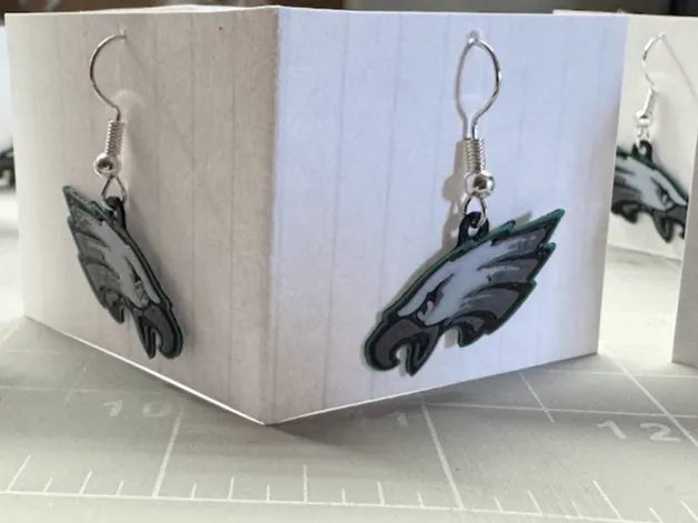 Boucles d'oreilles pendantes Philadelphia Eagles - Bijoux Print
