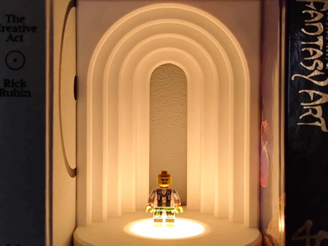 Support d'exposition pour jouets / Niche à livres (Lampe LED 001) - Tech Print