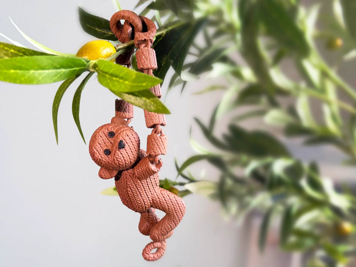 Singe tricoté aux bras articulés - Mécanique Print