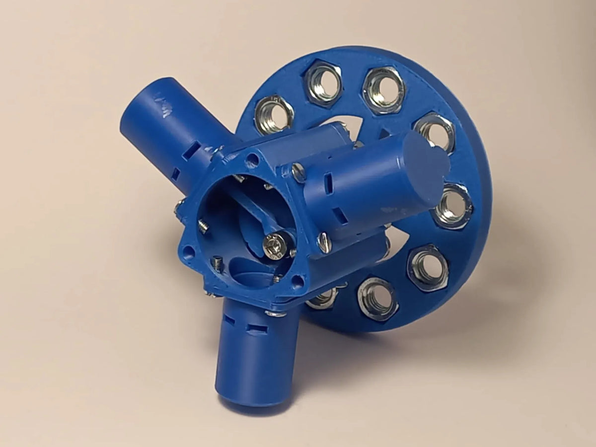 Moteur radial à 3 cylindres pneumatique - Mécanique Print