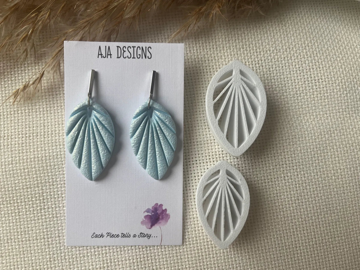 Moule pour boucles d'oreilles en argile polymère 38 - Bijoux Print