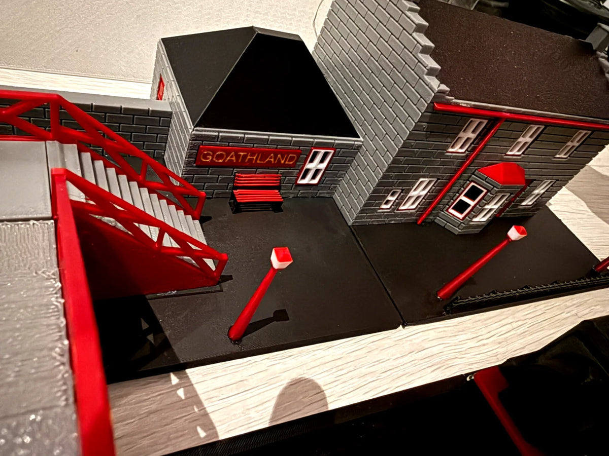 Modèle de gare ferroviaire inspiré de Goathland - Maquette Print
