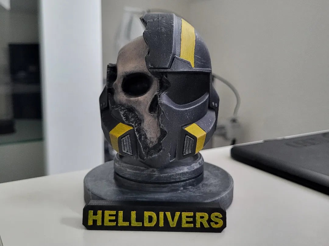 Casque/Crâne de Helldivers (Exposition) - Cosplay Print