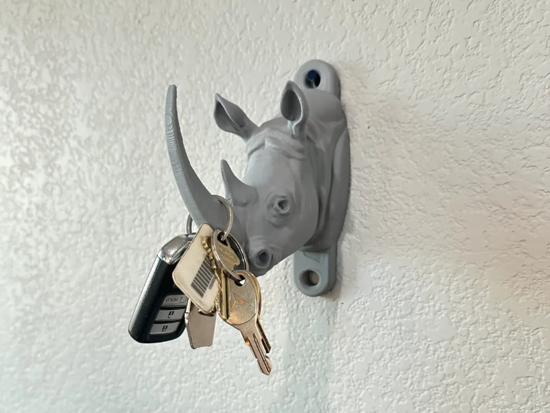 Rhinocéros (crochet mural) - Maison Print