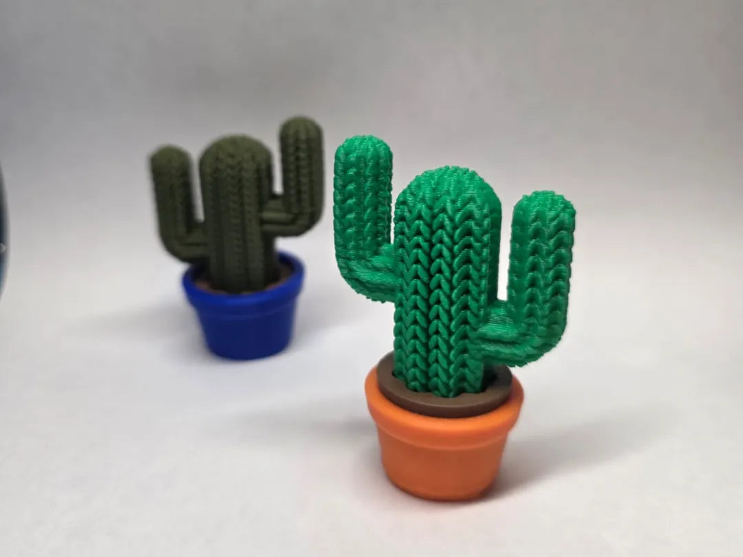 Cactus tricoté en pot - Jardin Print