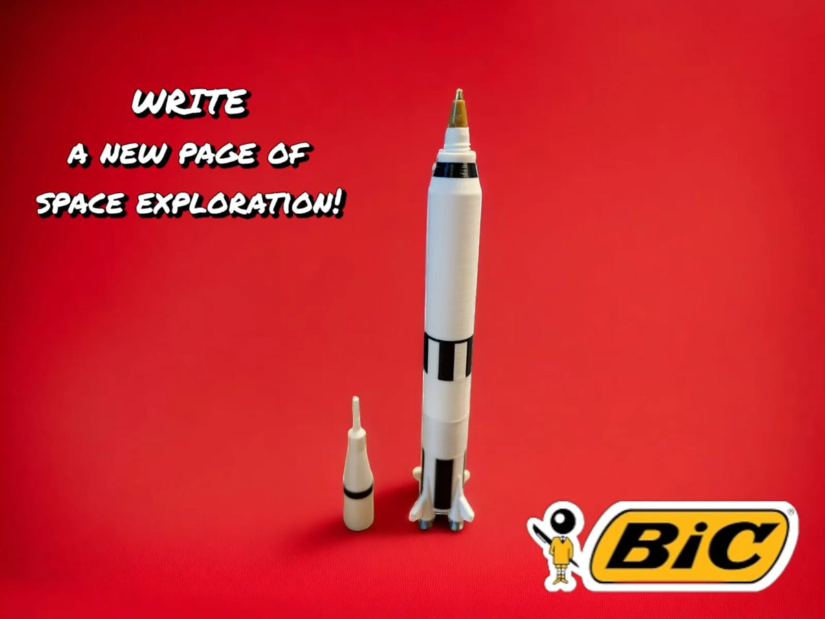 Stylo Saturne V_ Collection DE Stylos Fusées - Maquette Print