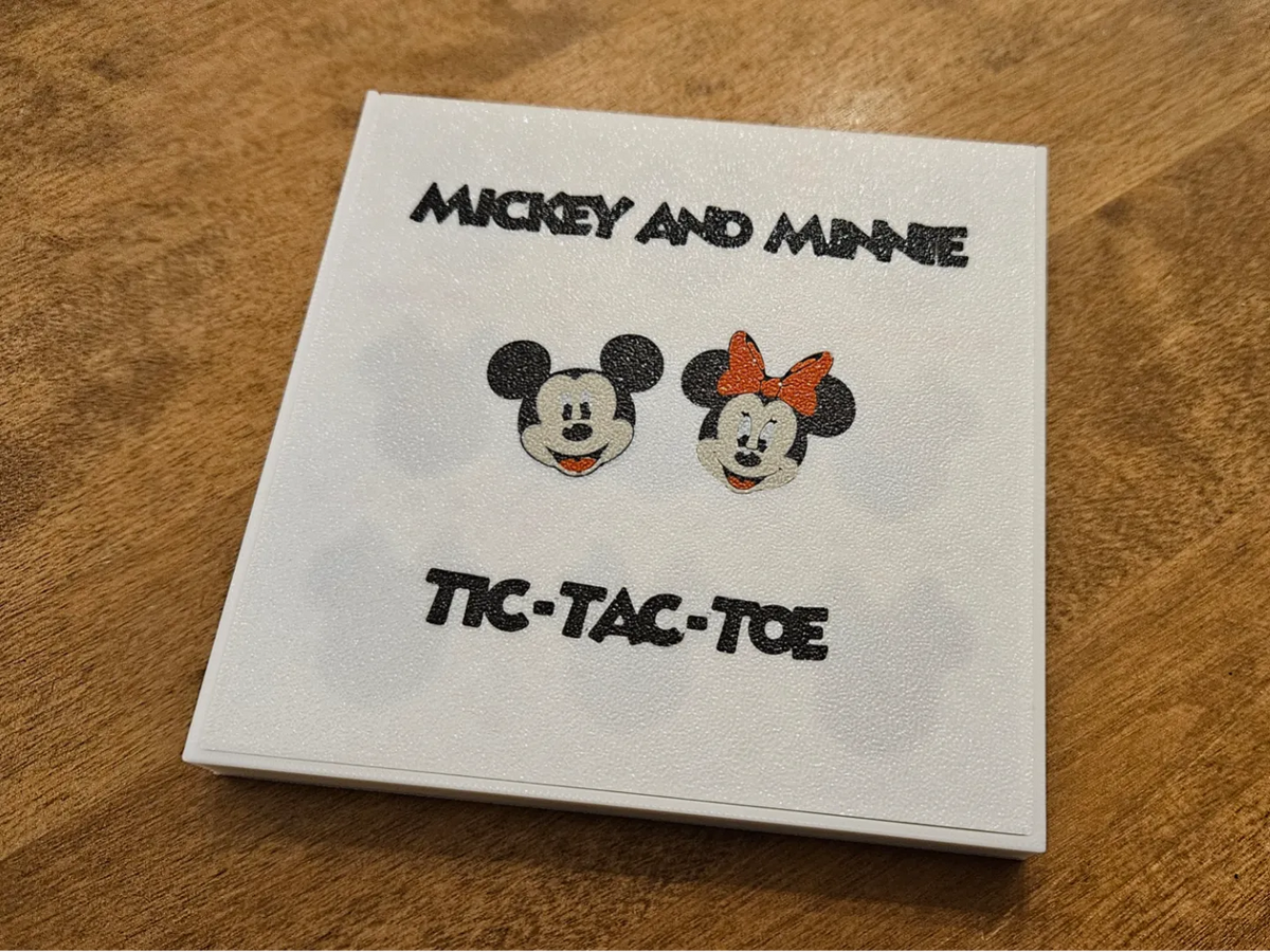 Jeu de morpion Mickey et Minnie - Jeux Print