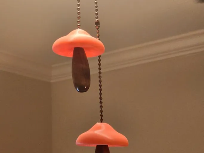 Chaîne d'extraction de ventilateur de plafond/lumière champignon - Lumière Print