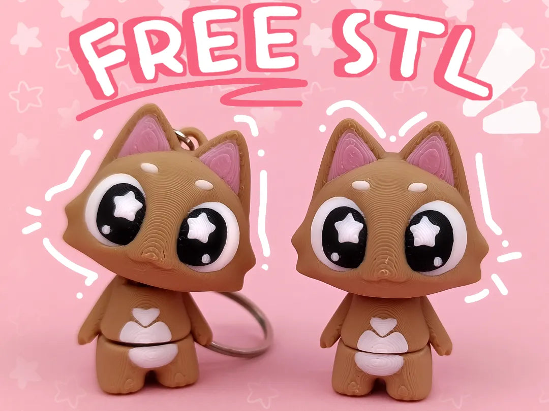 Adorable chat flexible - Figurine Print