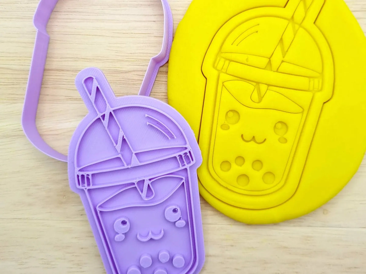 Emporte-pièce et tampon à biscuits Bubble Tea - Cuisine Print