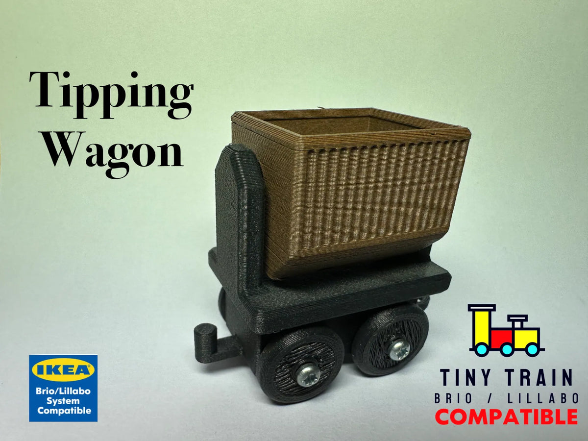 Wagon basculant pour petit train - Ikea Lillabo/Brio - Maquette Print