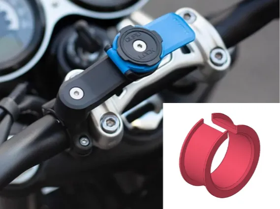 Anneau adaptateur pour support de téléphone de moto Quadlock - Tech Print