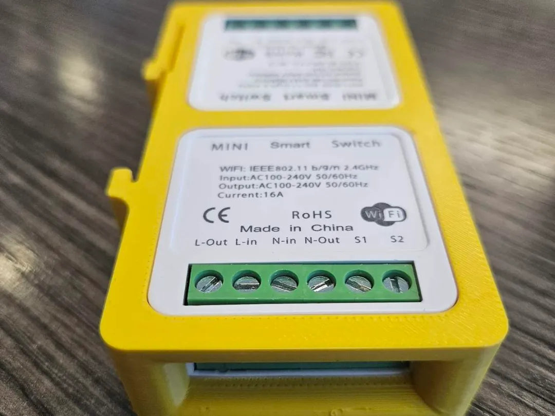 Support de Montage pour Mini Interrupteur Intelligent sur Rail DIN - Tech Print