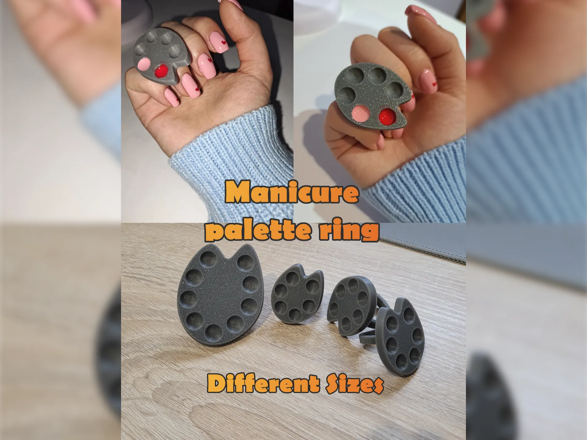 Bague palette de manucure - Beauté Print