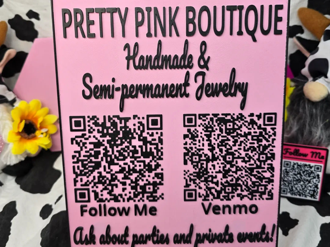 Panneau QR Code personnalisé/Présentoir vendeur/Présentoir de table - NFC Print