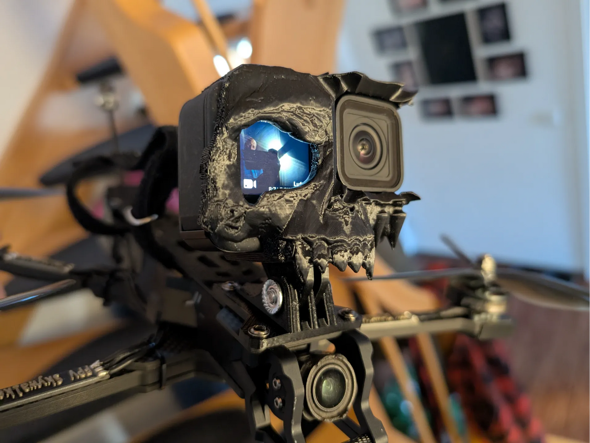 Gopro - 9, 10, 11, 12, 13 Skull FlexMount (FPV) - Tech Print