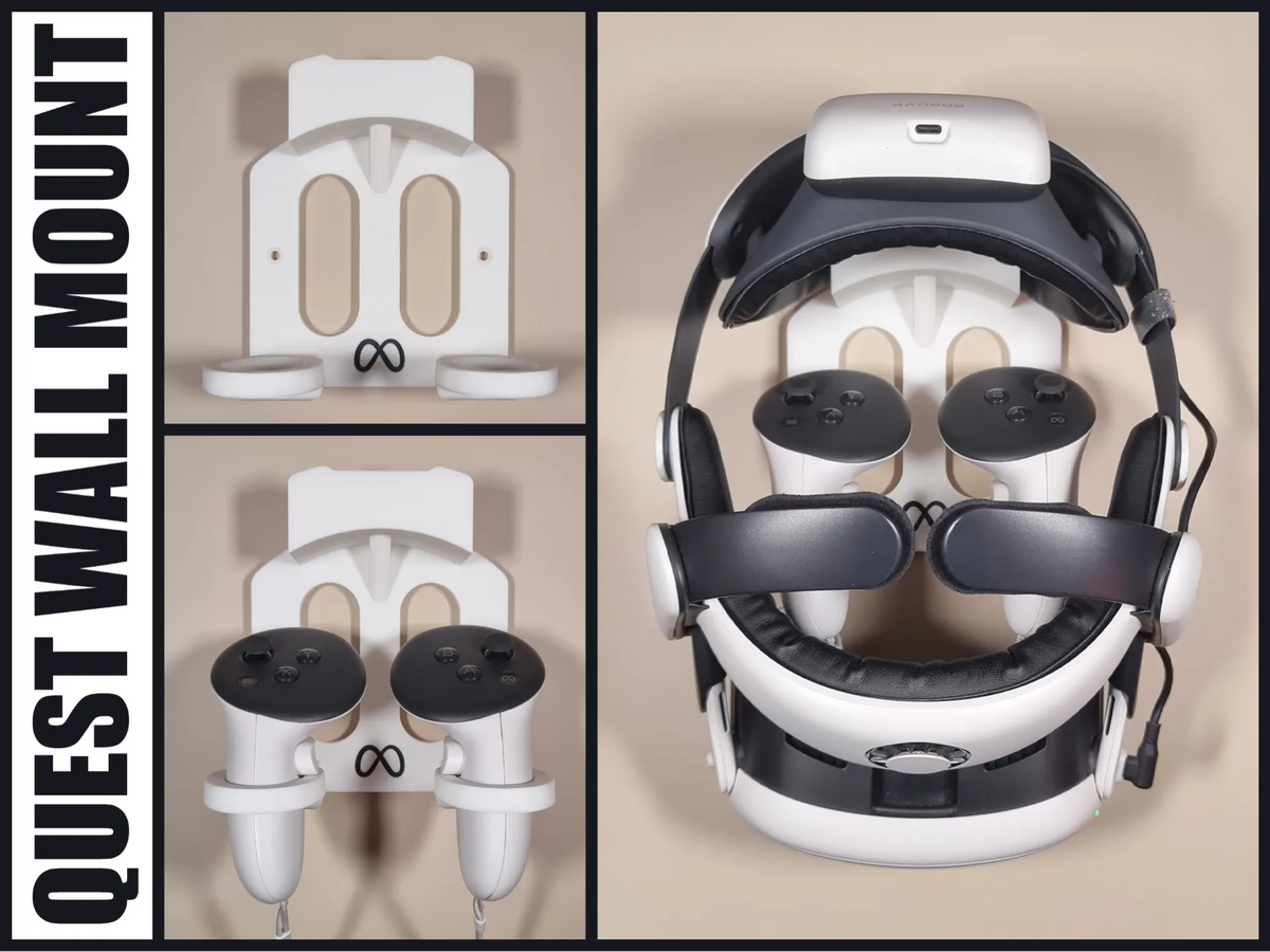 Support mural Bobovr pour Quest 3, casque VR et manettes - Tech Print