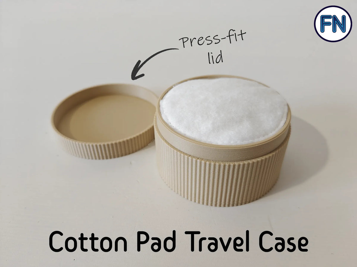 Étui de voyage pour disques de coton - Beauté Print