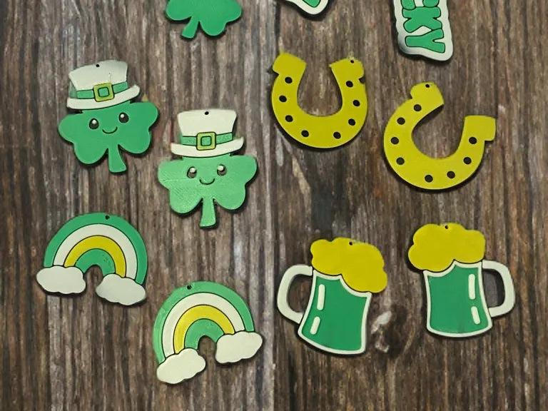 Ensemble de boucles d'oreilles/porte-clés pour la Saint-Patrick - Fêtes Print