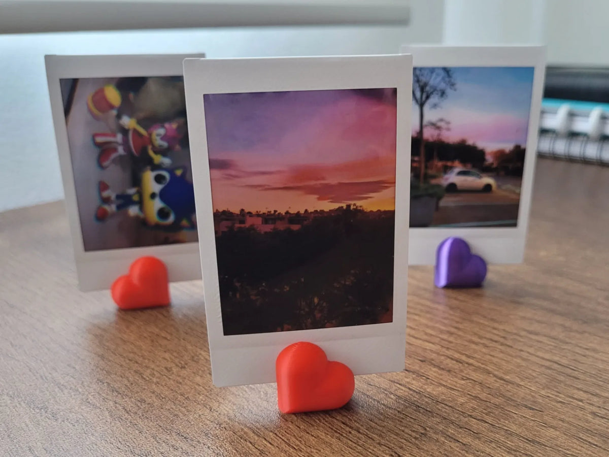 Porte-Photo en Forme de Cœur - Fêtes Print