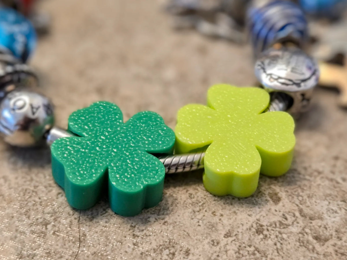 Breloque trèfle à quatre feuilles - Saint Patrick - Bijoux Print