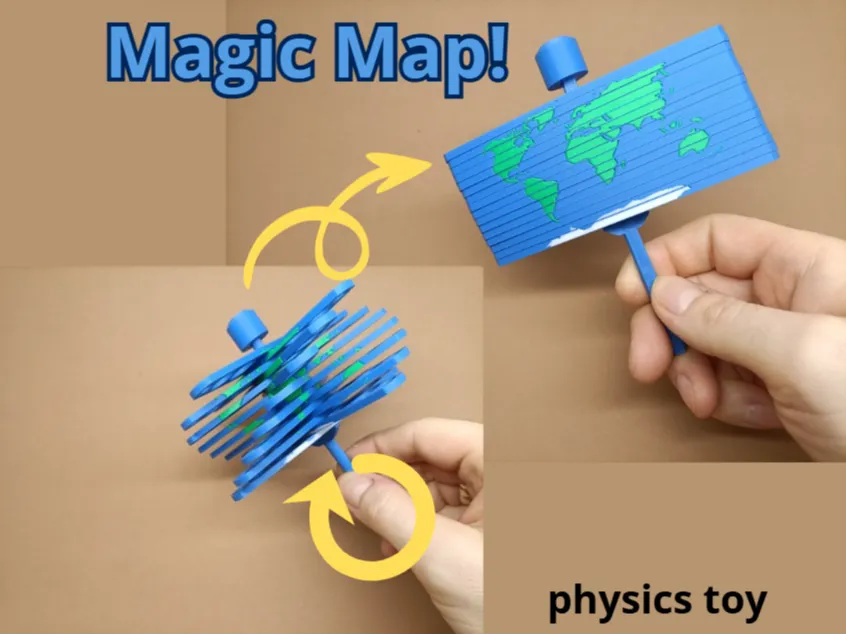 Carte Magique - jouet spiral (gif inclus) - Voyage Print