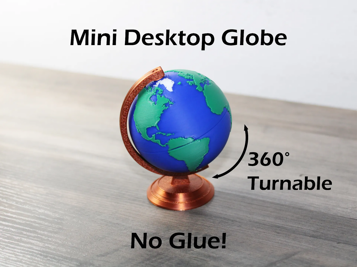 Mini globe terrestre de bureau - Voyage Print