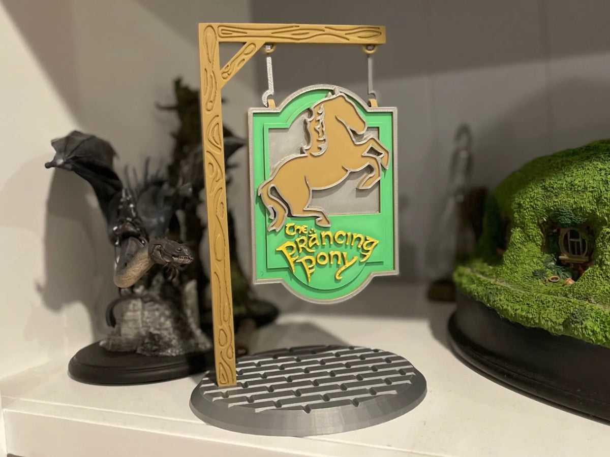 L'enseigne suspendue du Poney Hénissant, Le Seigneur des Anneaux - Geek Print