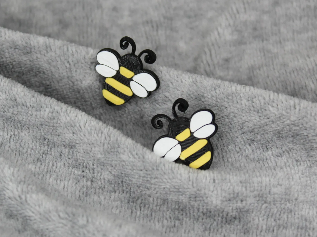Boucles d'oreilles mignonnes en forme de bourdon, un cadeau idéal - Bijoux Print