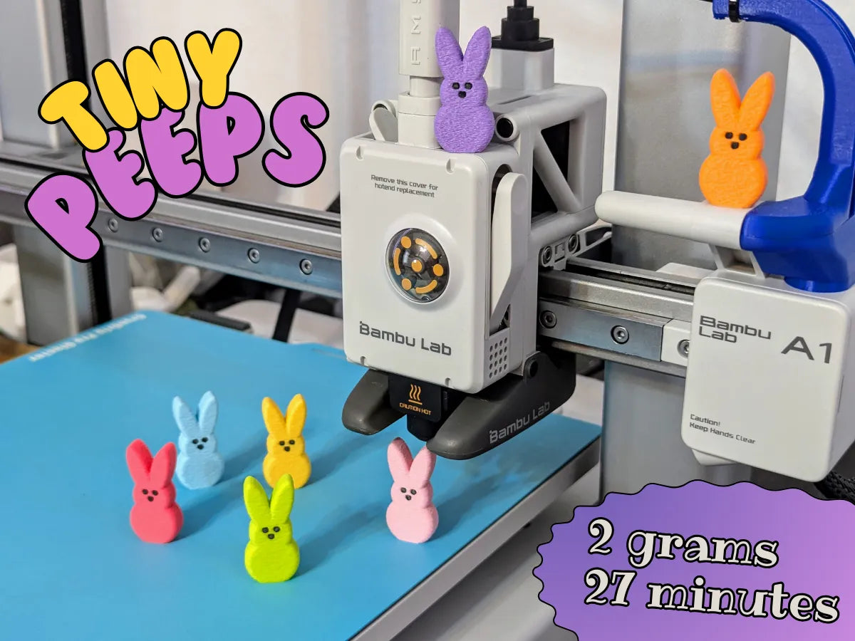 Lapins Petits Marshmallow Peeps – Lapins de Pâques - Figurine Print
