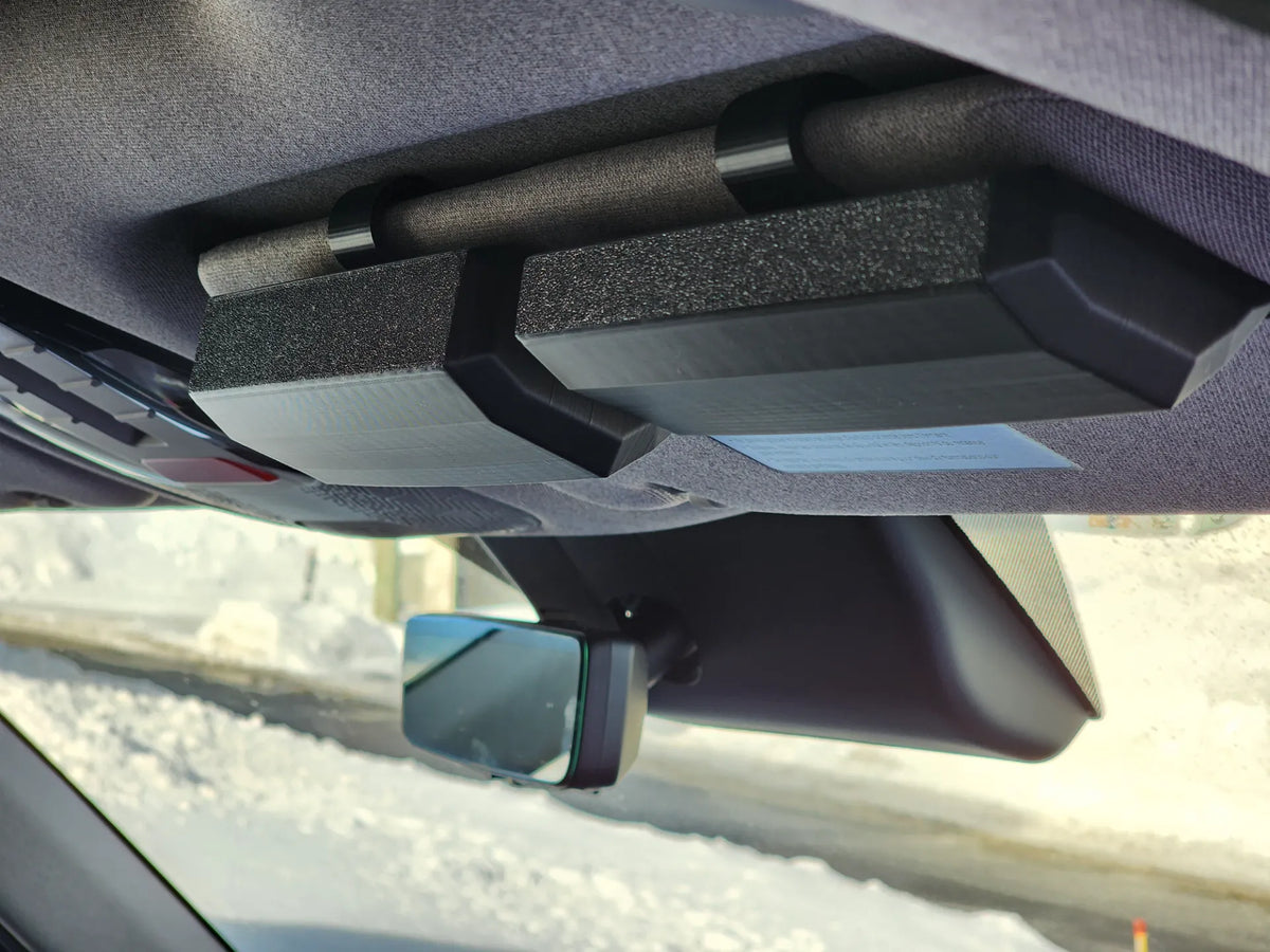Support de lunettes de soleil à clipser sur la visière pare-soleil de voiture - Auto Print