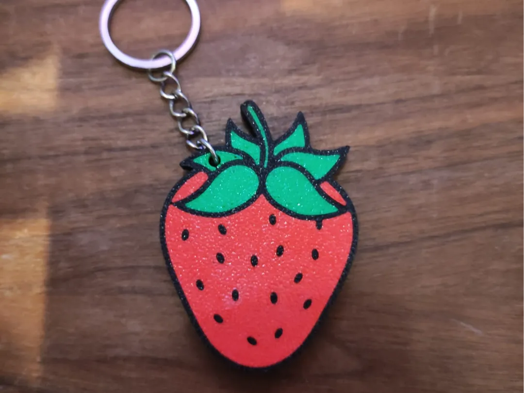 Porte-clés fraise NFC - NFC Print