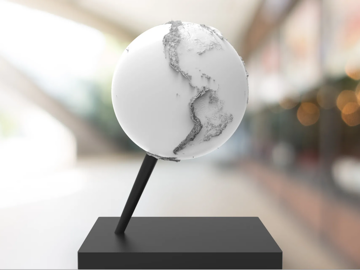 Globe terrestre topologique - Science Print