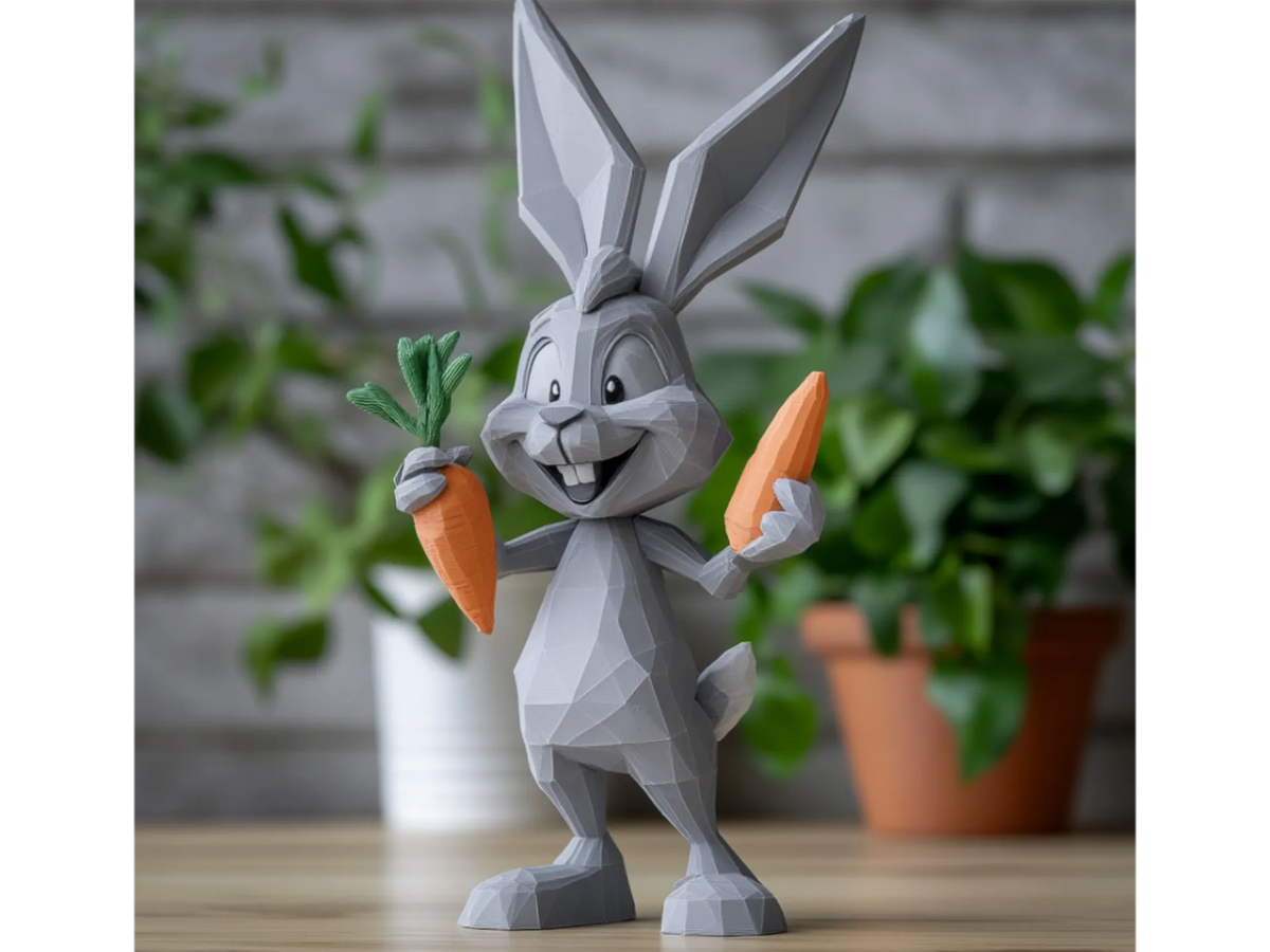 Bugs Bunny avec une carotte - Fêtes Print