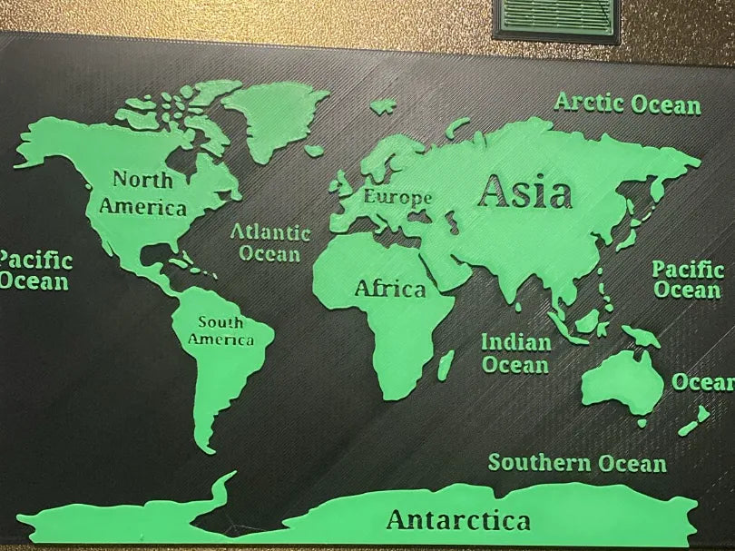 Carte du monde – modèle 2 - Voyage Print