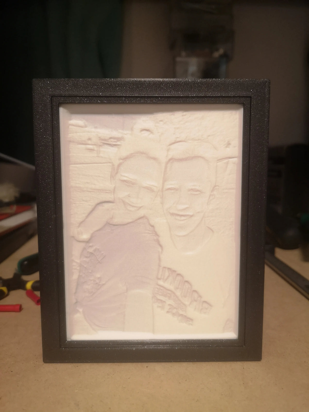 Cadre photo lithophane – modèle 2 - Lumière Print