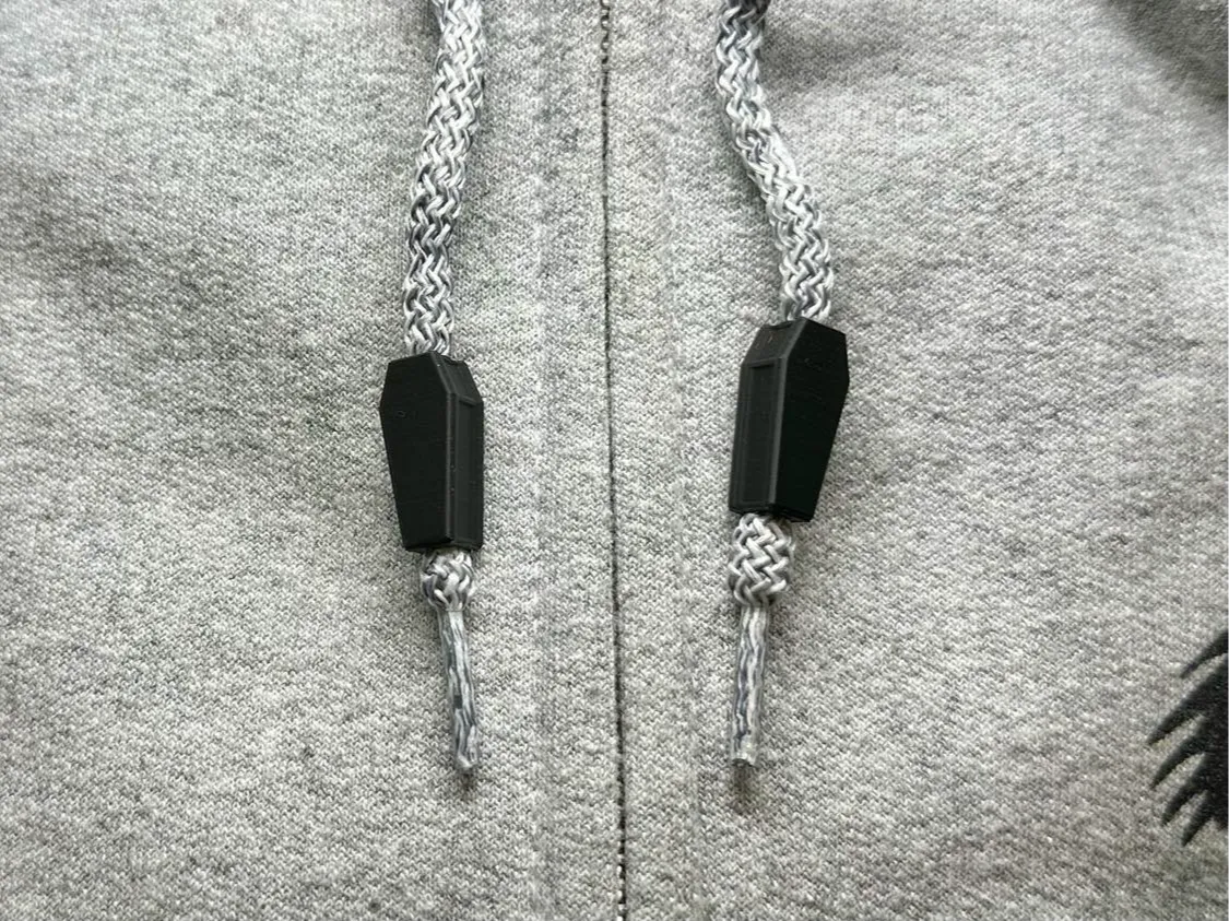 Billes de cordon pour sweat à capuche cercueil de Dracula classique - Bijoux Print