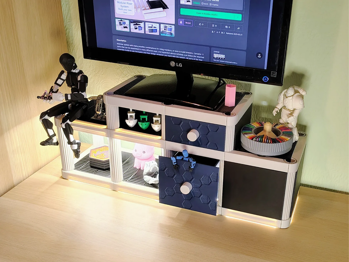 Rehausseur d'écran modulaire – modèle 2 - Bureau Print