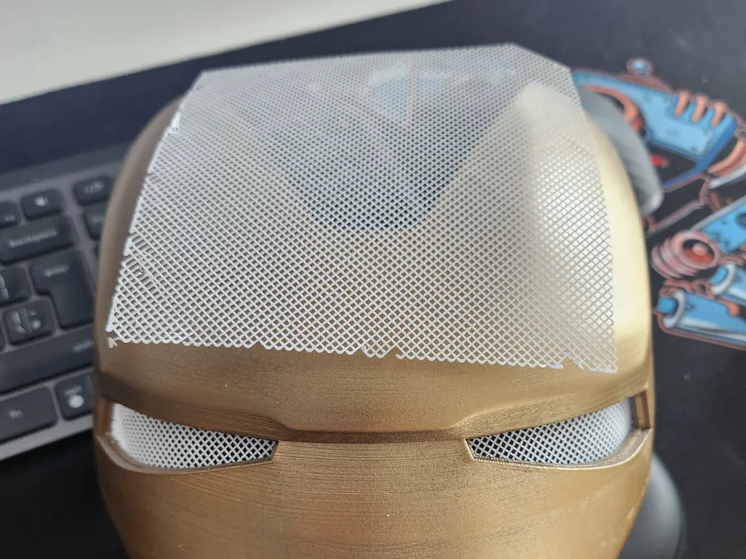 Maille pour lentilles oculaires de masques et de casques - Fine comme du papier - Cosplay Print