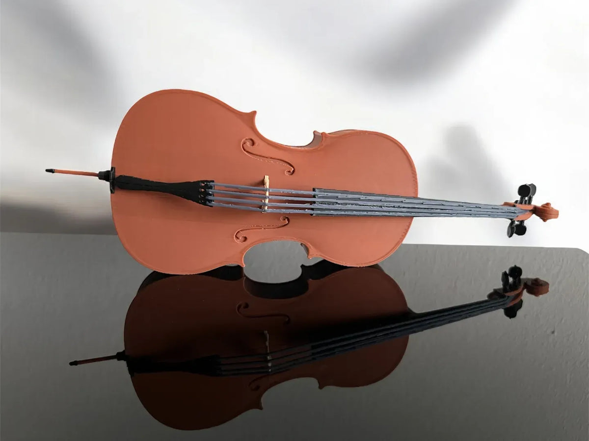 Violoncelle et archet très détaillés — mobiles - Music Print