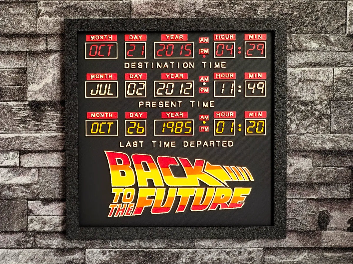 Retour vers le futur de Hueforge - Geek Print