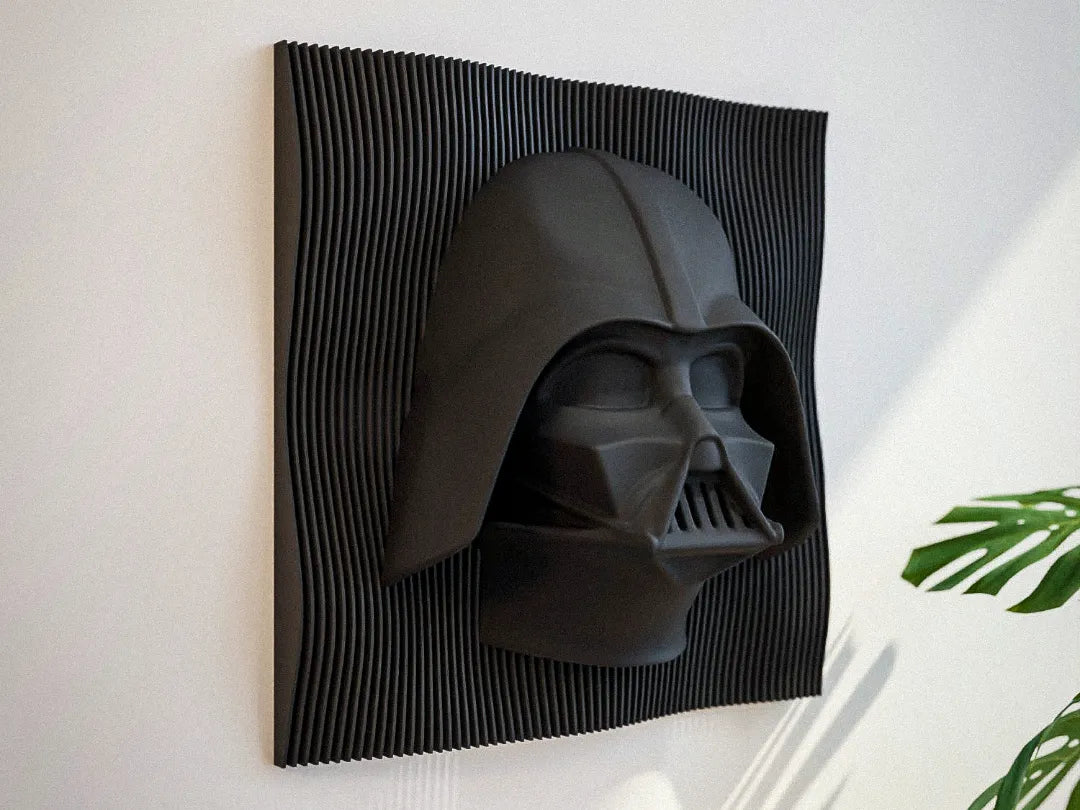 Darth Vader, œuvre murale 3D à strates – Décoration Star Wars - Art Print