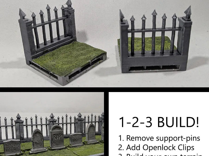 Dalles de mur de clôture de cimetière (système OpenLOCK) - Art Print