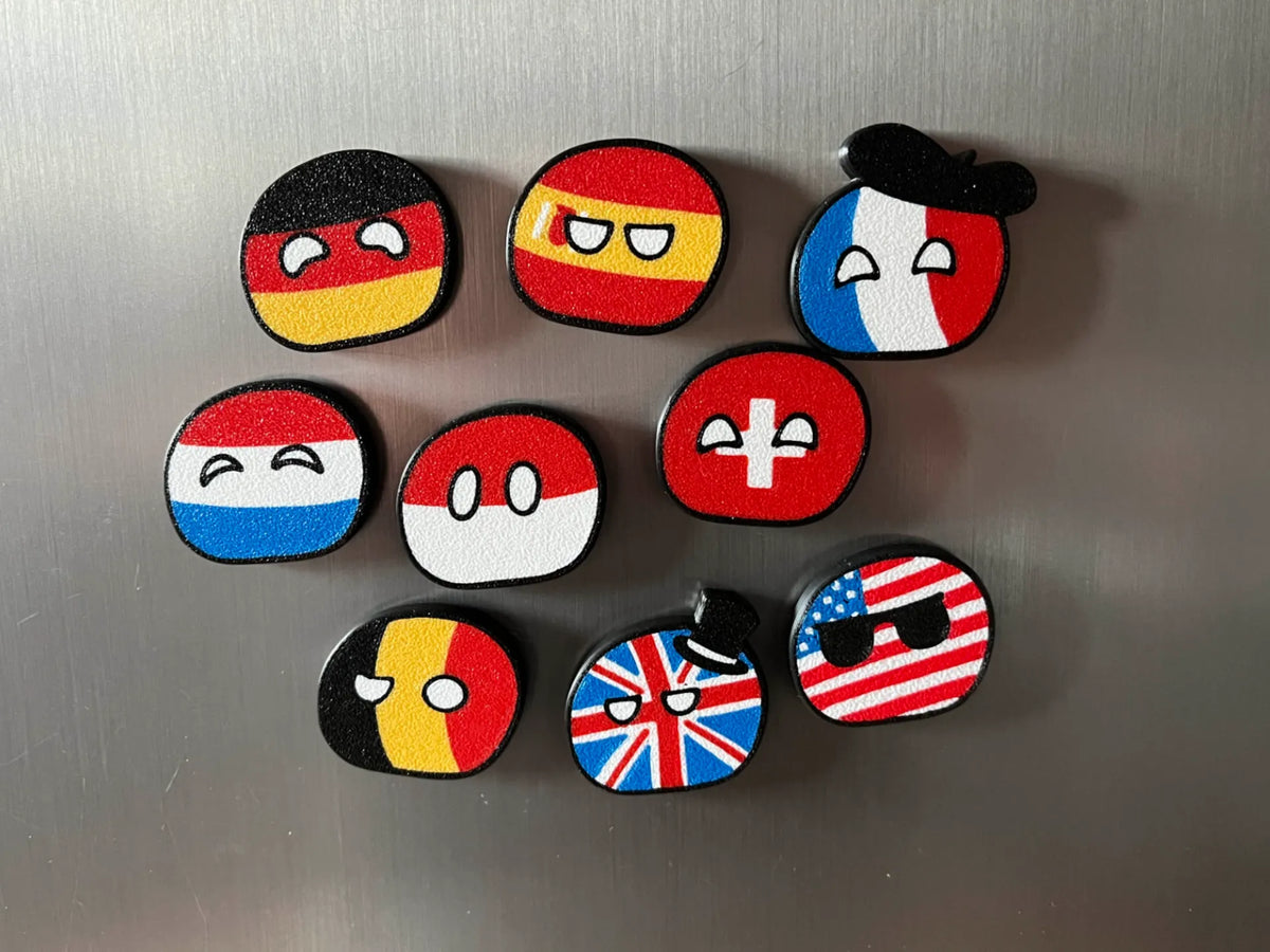 Aimants de réfrigérateur Countryballs - Voyage Print