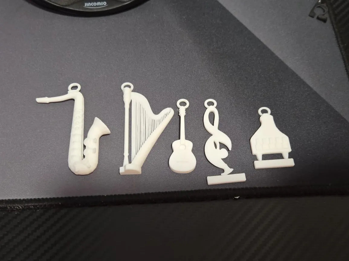 Porte-clés miniatures d'instruments de musique - Music Print